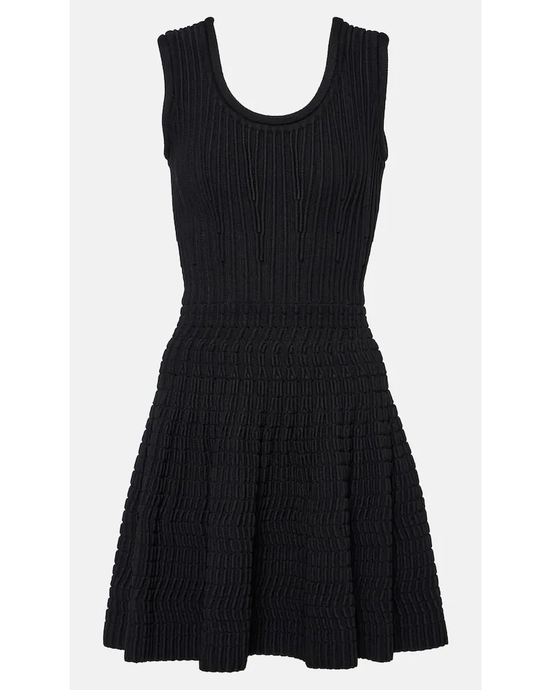 Alaïa AlaÃ¯a Miniabito in pointelle Nero