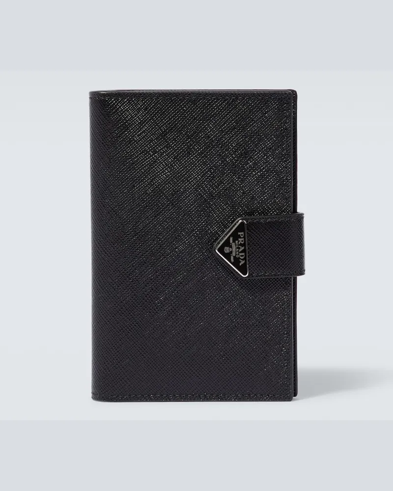 Prada Portafoglio in pelle Saffiano Nero