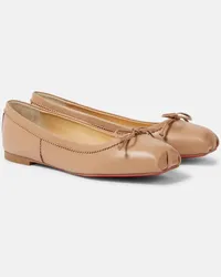 Christian Louboutin Ballerine Mamadrague in pelle Marrone