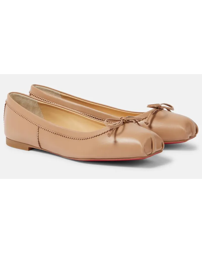 Christian Louboutin Ballerine Mamadrague in pelle Marrone