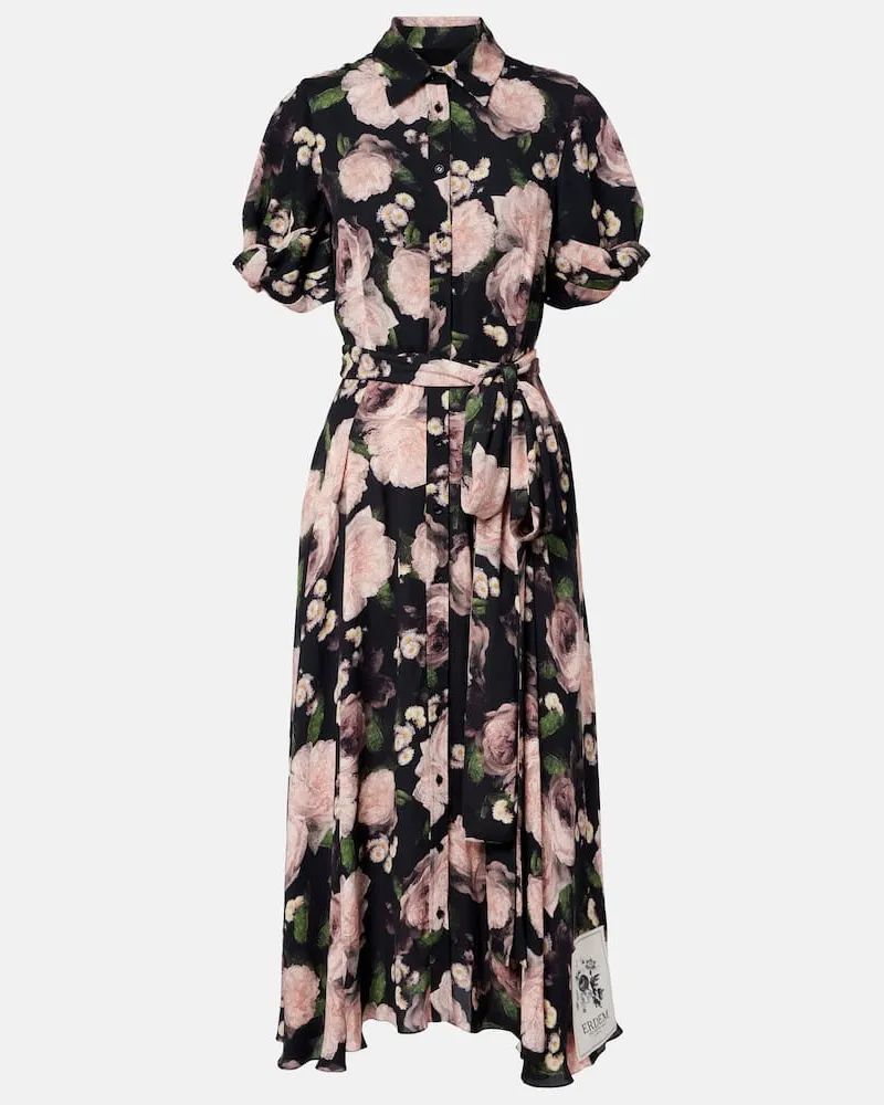 Erdem Abito chemisier con stampa floreale Multicolore