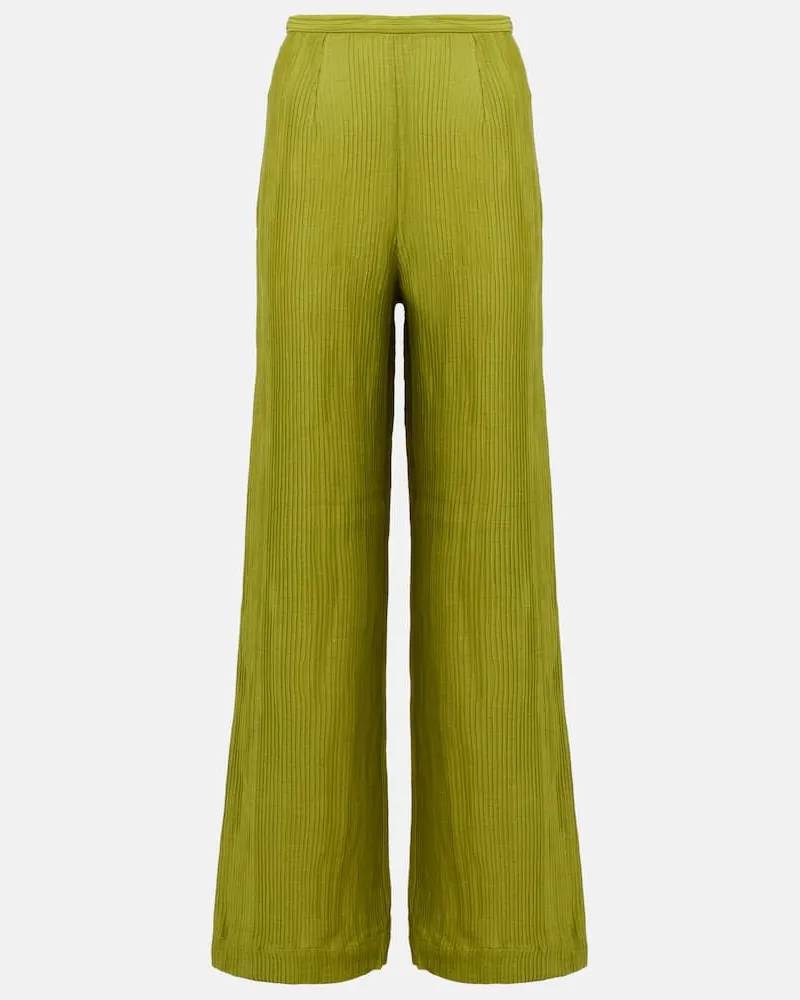 Taller Marmo Pantaloni San Juan a gamba larga Verde