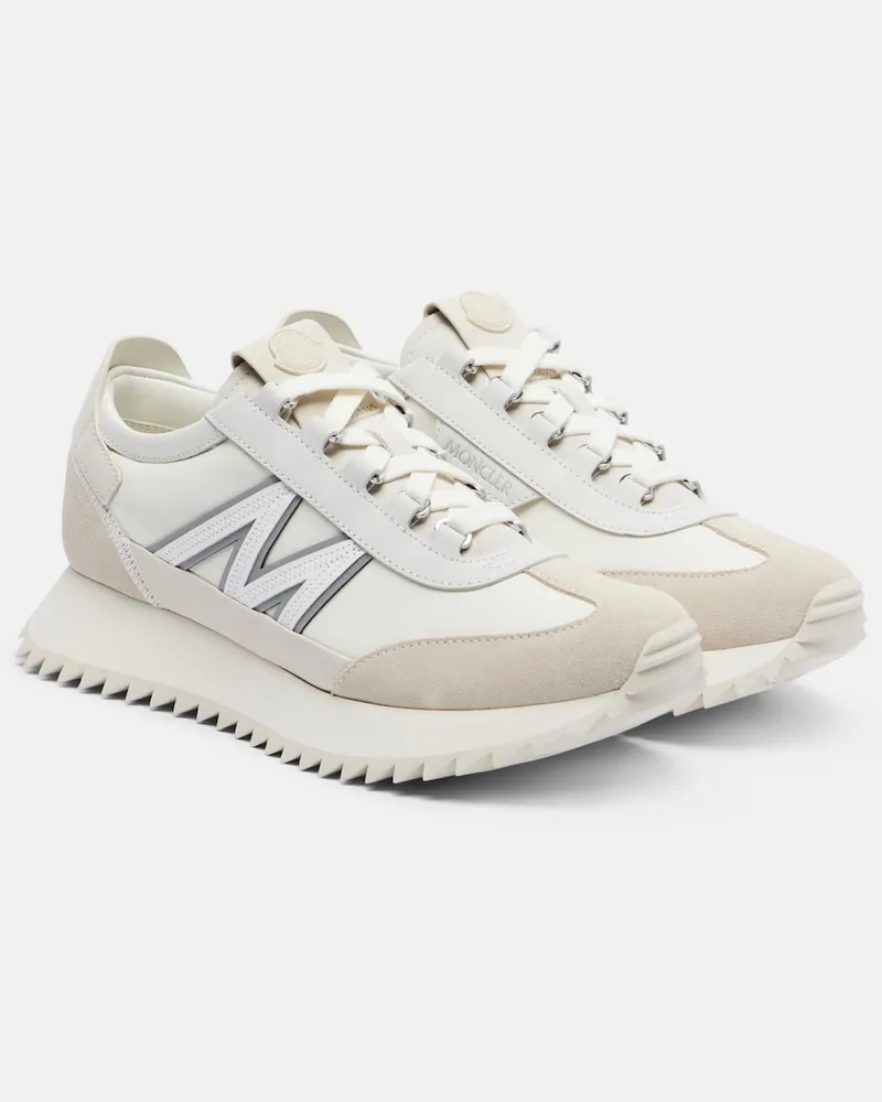 Moncler Sneakers Pacey2 con suede Bianco
