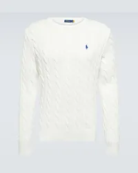 Ralph Lauren Pullover in cotone a trecce Bianco