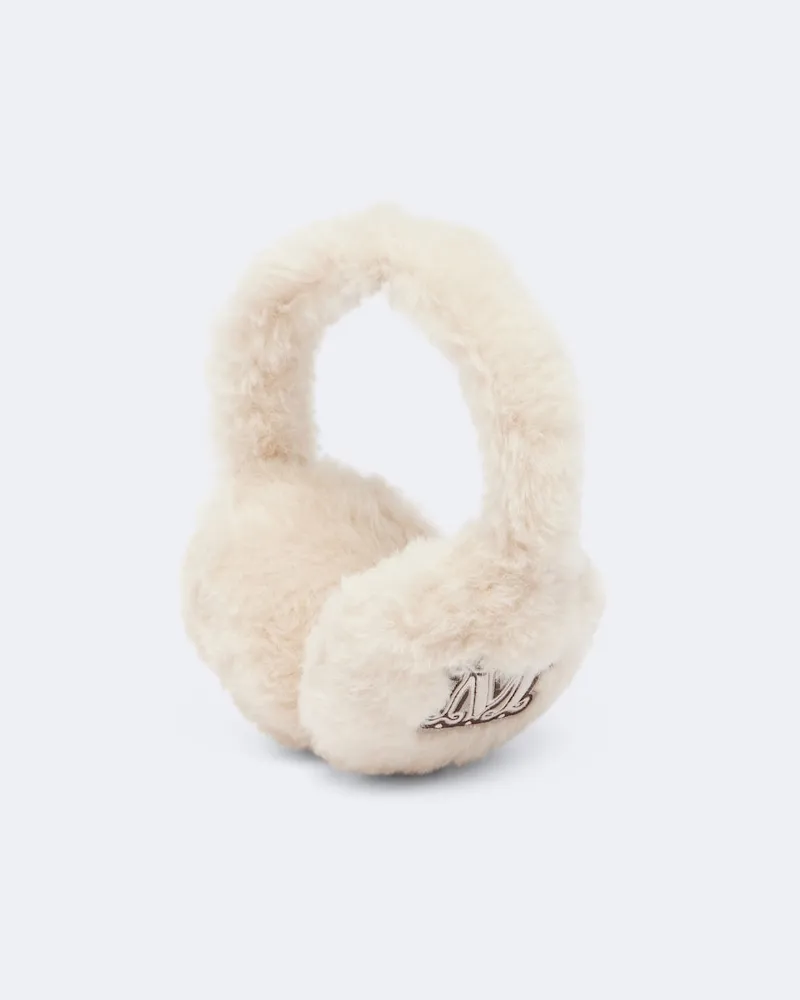 Max Mara Paraorecchie teddy in alpaca, lana e seta Beige