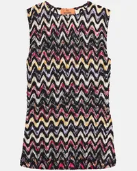 Missoni Top in misto lana zig-zag Multicolore