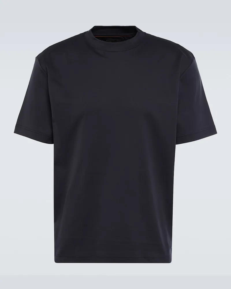 Loro Piana T-shirt in jersey di cotone Blu