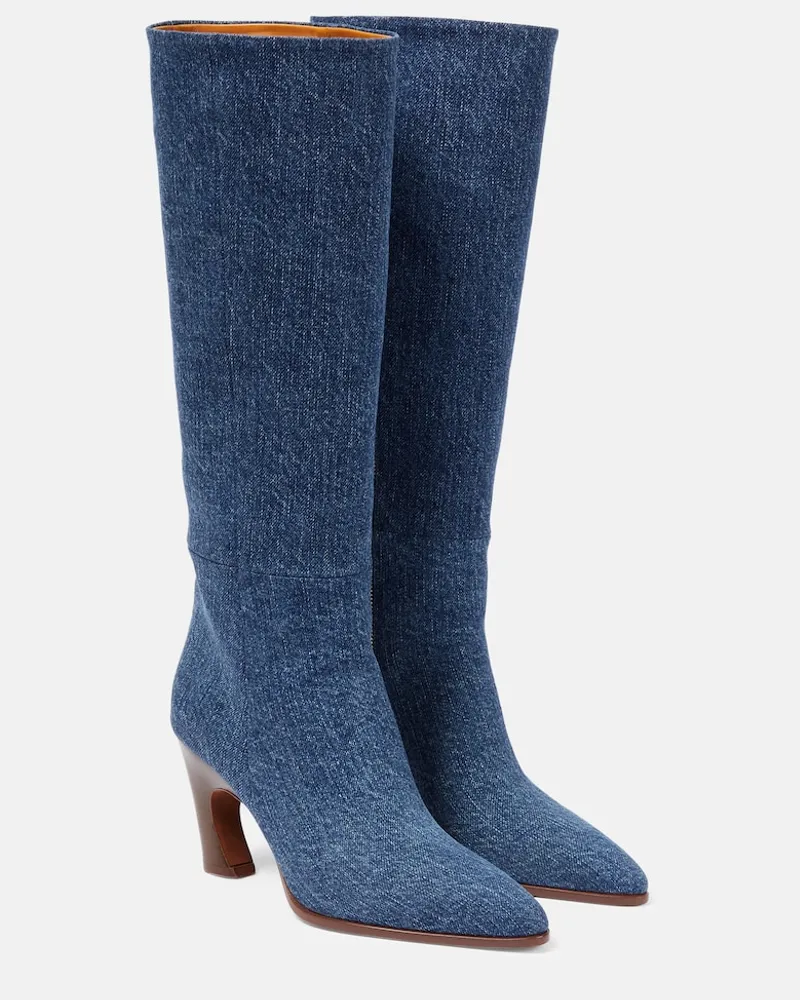Chloé ChloÃ© Stivali Oli in denim Blu