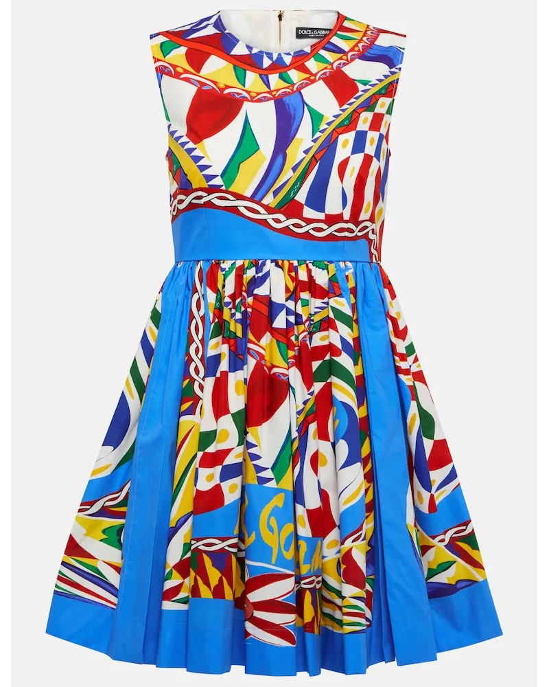 Dolce & Gabbana Miniabito Carretto in cotone Multicolore