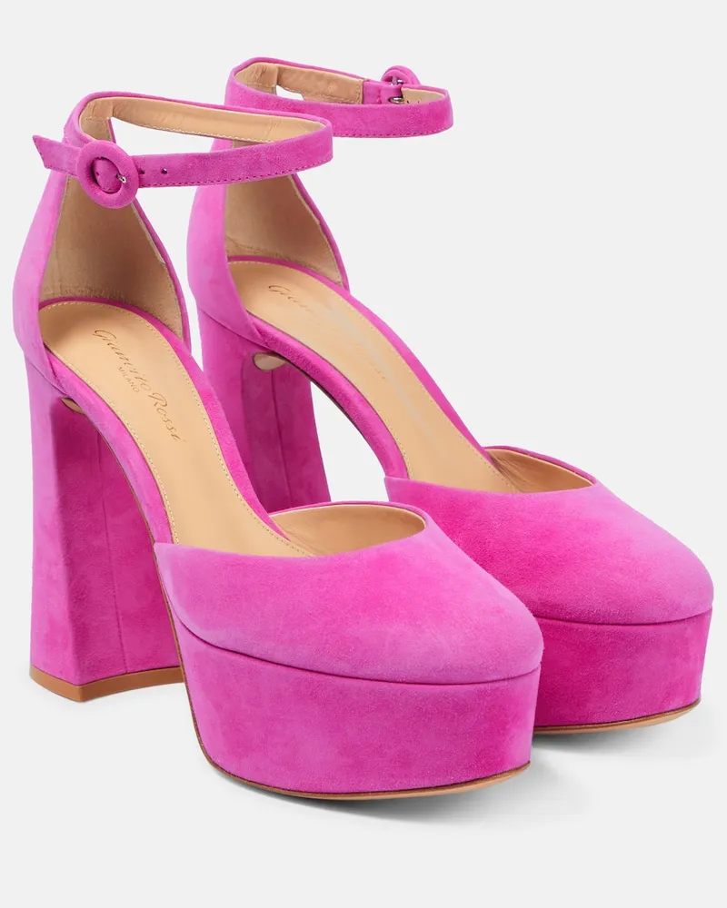 Gianvito Rossi Pumps Holly Dâorsay in suede Rosa