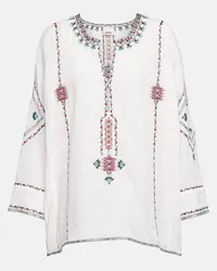 Isabel Marant Blusa Clarisa con ricamo Multicolore