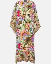 Etro Abito midi con stampa floreale Multicolore