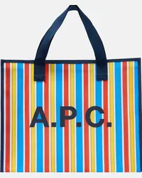 A.P.C. Borsa Johanna a righe Multicolore