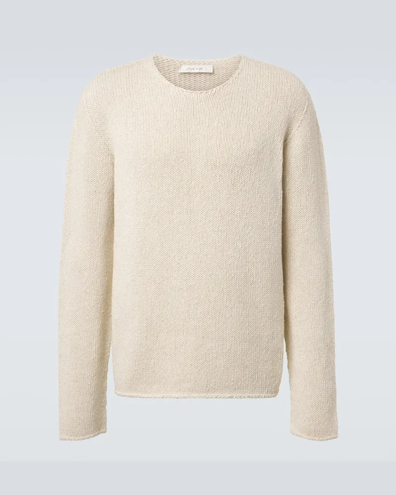The Row Pullover Clarkin in cotone e lino Beige