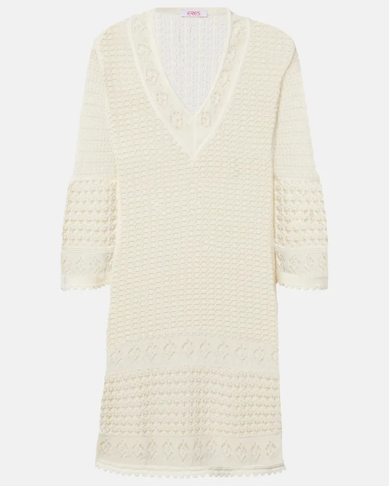 Eres Abito corto Divina in crochet Bianco