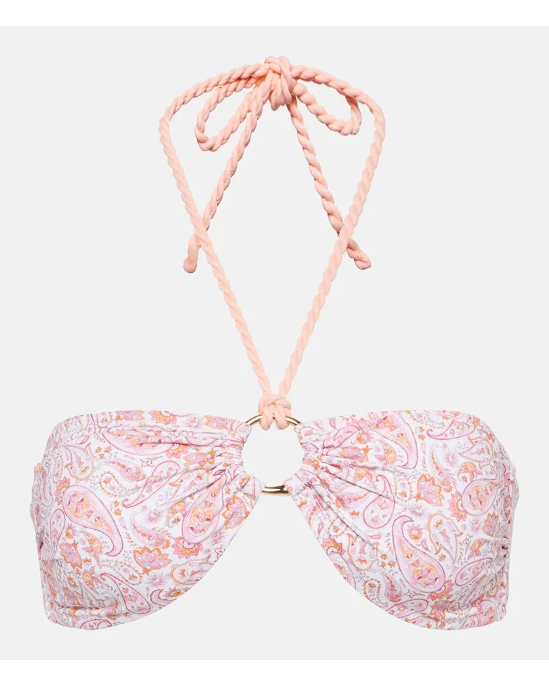 Heidi Klein Top bikini Muskmelon Bay con stampa Multicolore