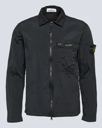 Stone Island Giacca Compass in tessuto tecnico Nero