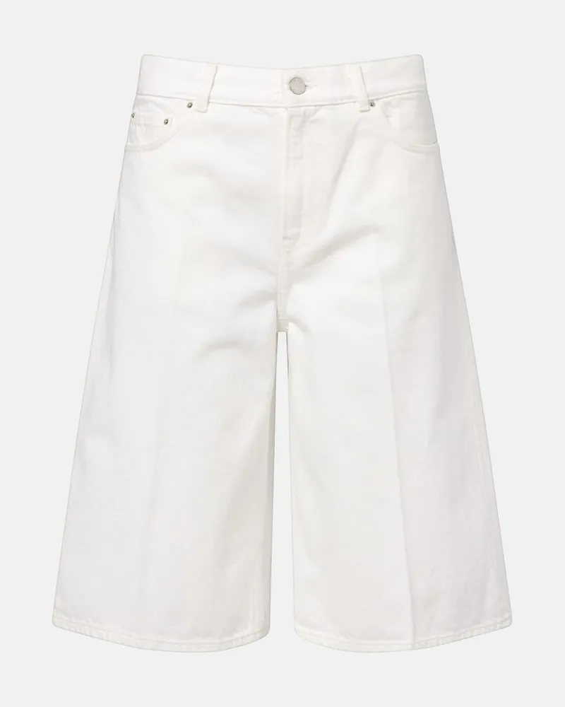 Totême Bermuda di jeans Bianco