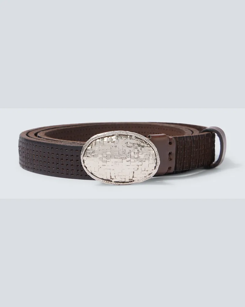 Brunello Cucinelli Cintura in pelle Marrone