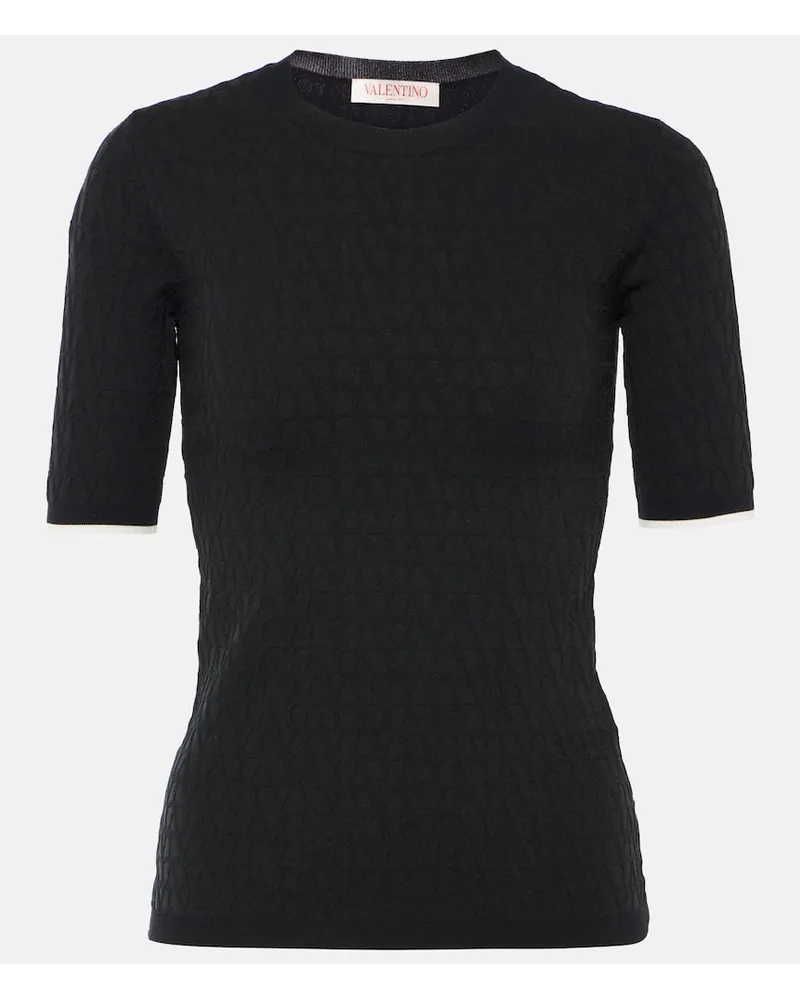 Valentino Garavani Pullover Toile Iconographe Blu