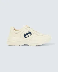 Gucci Sneakers Rhyton in pelle Bianco