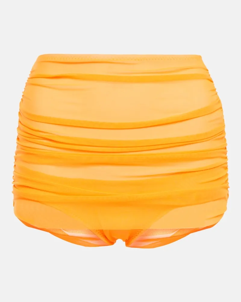 Norma Kamali Slip bikini Bill a vita alta Arancione