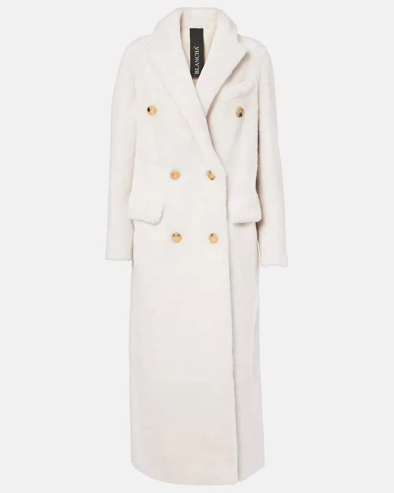 BLANCHA Cappotto in shearling Bianco