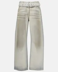 Acne Studios Pantaloni a gamba larga in denim Argento