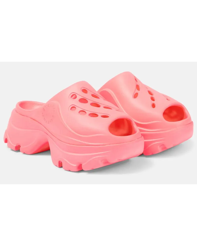 adidas Sandali in gomma con platform Rosa