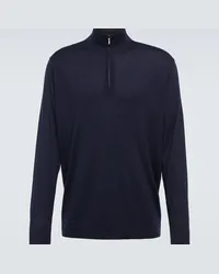 Loro Piana Pullover in lana, cashmere e seta Blu