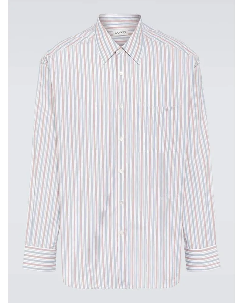 Lanvin Camicia in cotone a righe Multicolore