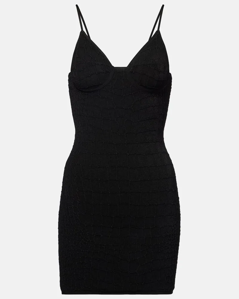 Jacquemus Abito corto Scala in maglia Nero