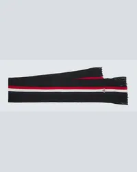 Moncler Sciarpa in lana a coste Nero