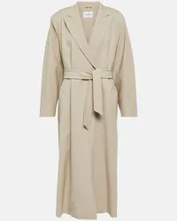 Max Mara Cappotto Ottico in lana Beige