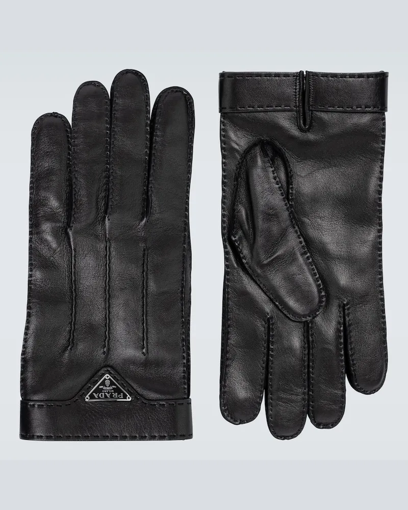Prada Guanti in pelle Nero
