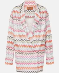 Missoni Giacca in misto cotone a zig-zag Multicolore