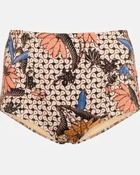 Ulla Johnson Slip bikini Porto con stampa Multicolore