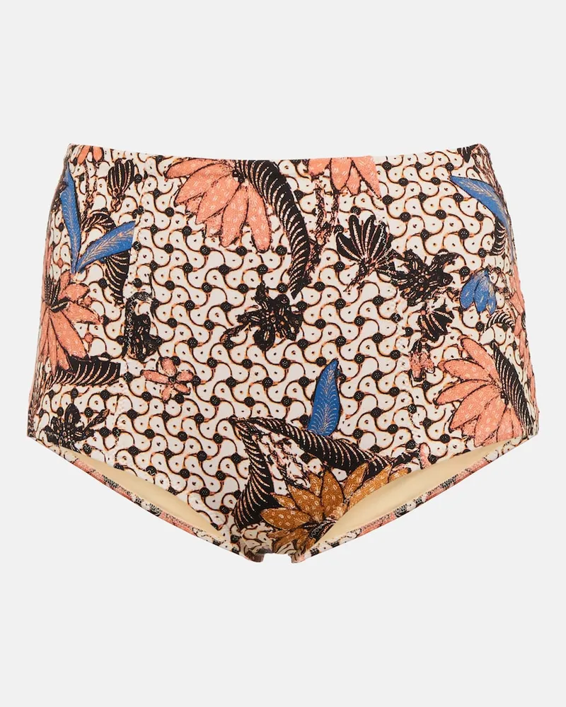 Ulla Johnson Slip bikini Porto con stampa Multicolore