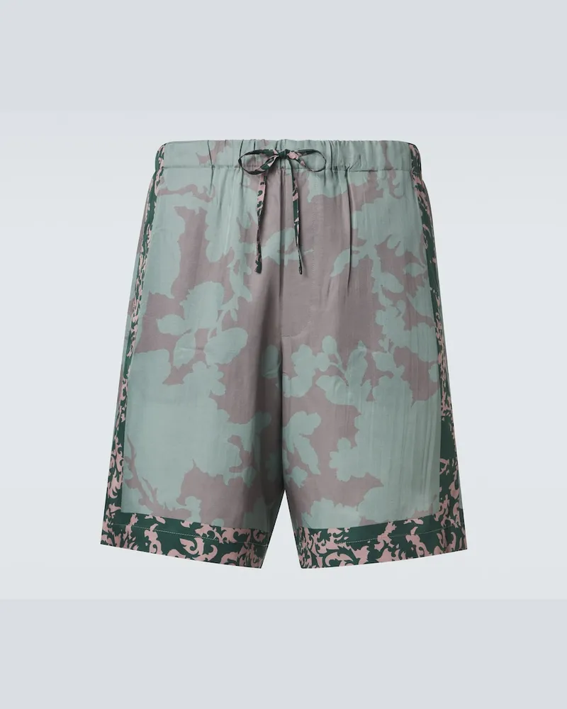 Dries van Noten Shorts con stampa Multicolore