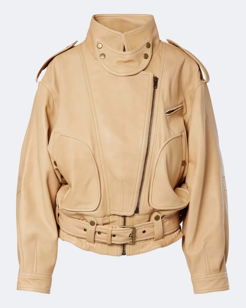 Isabel Marant Giacca Farza in pelle Beige