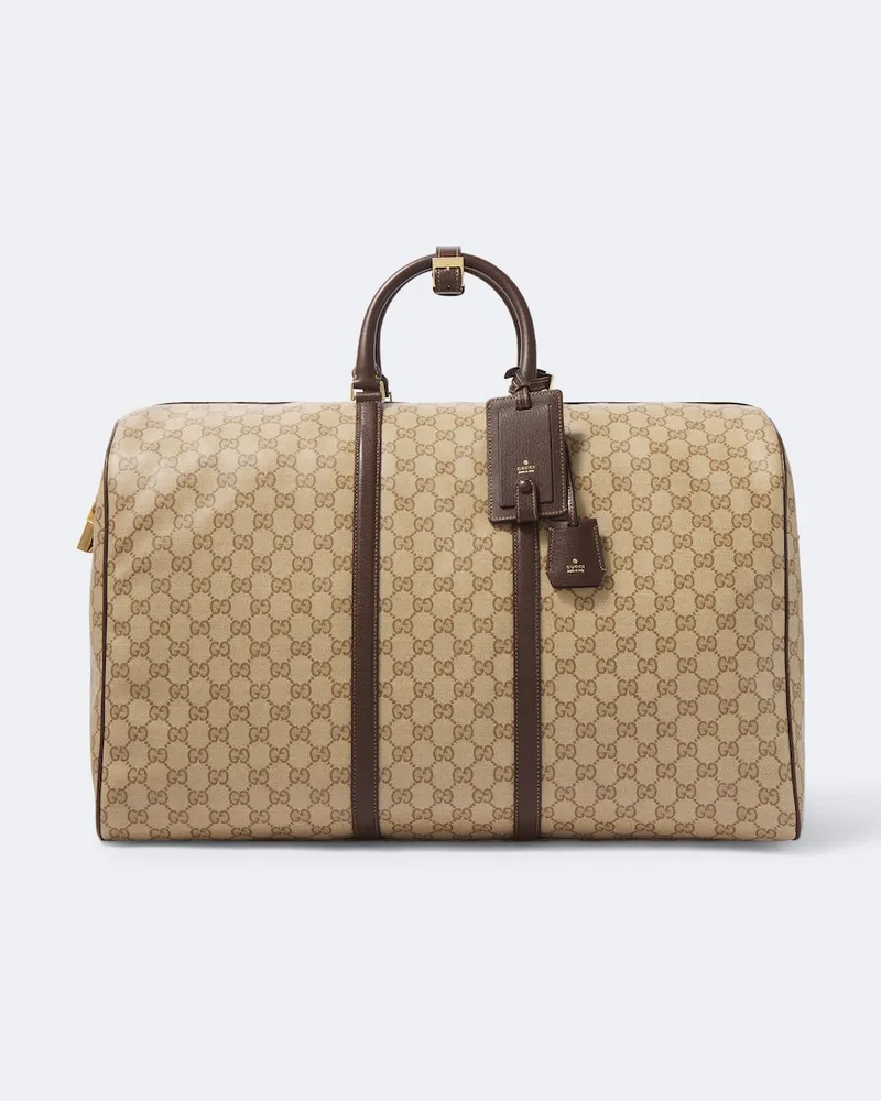 Gucci Borsa da viaggio Gucci Essence Large in canvas GG Beige