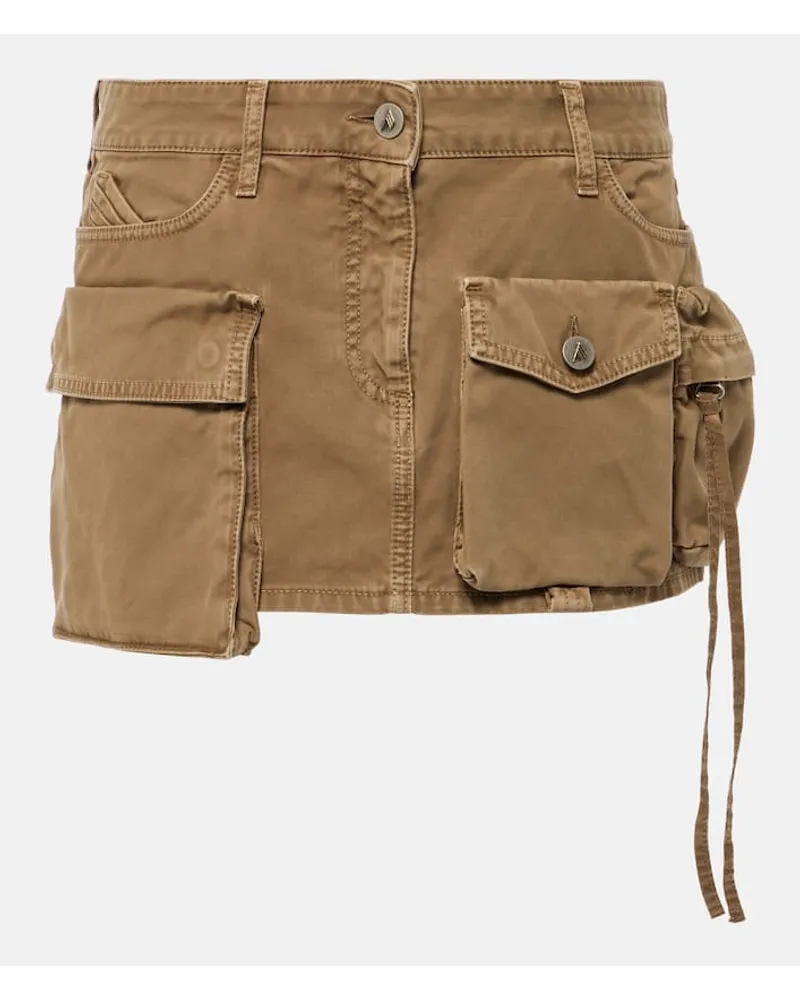 ATTICO Minigonna cargo di jeans Fay Marrone