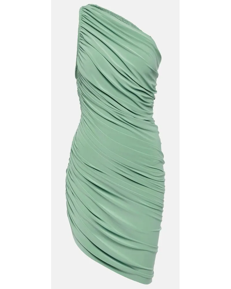Norma Kamali Abito mini Diana in jersey Verde
