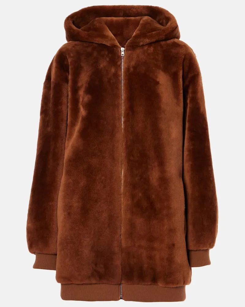Yves Salomon Giacca Meteo in shearling Marrone