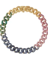 SHAY Bracciale Rainbow Medium in oro 18kt con diamanti e pietre Multicolore