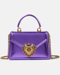 Dolce & Gabbana Borsa Devotion Small in pelle Viola