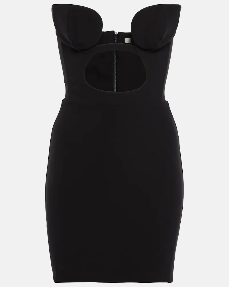 Nensi Dojaka Miniabito con cut-out Nero