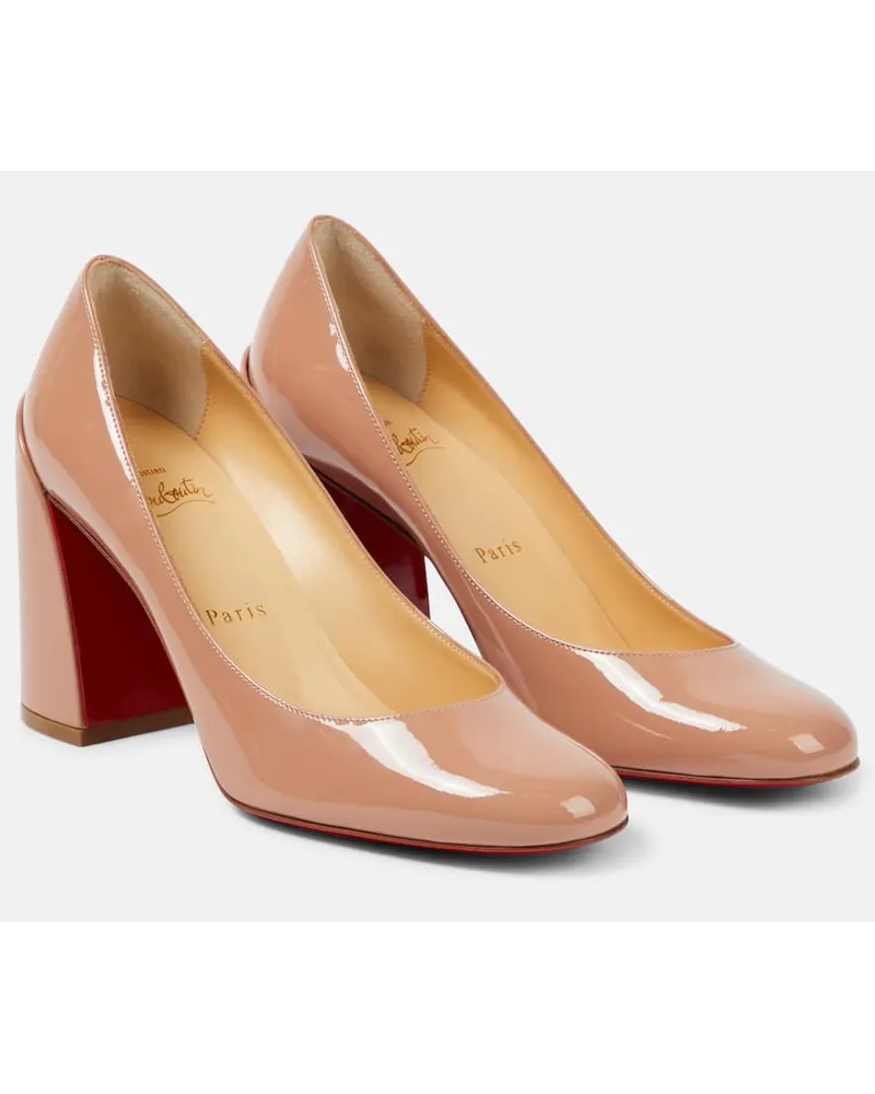 Christian Louboutin Pumps Miss Sab 85 in vernice Beige