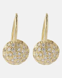 Ileana Makri Orecchini Sphere in oro 18kt con diamanti Oro