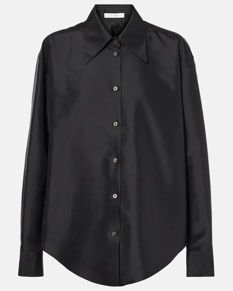 The Row Camicia Parave in seta Nero